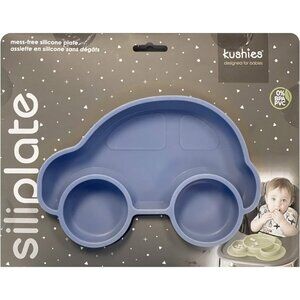 Kushies SILIPLATE Unbreakable Silicone Divided Plate w/ Suction